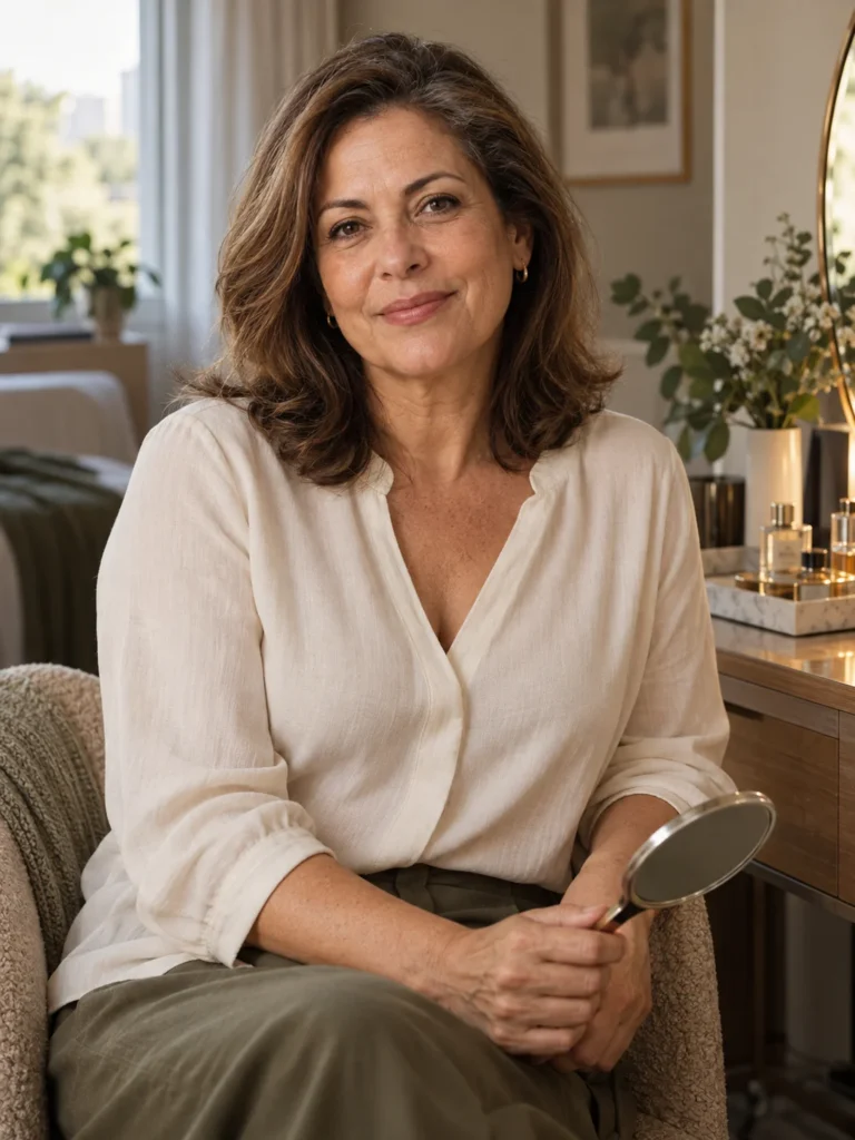 Facelift or PDO threads — illustrative portrait for discussing facial rejuvenation options